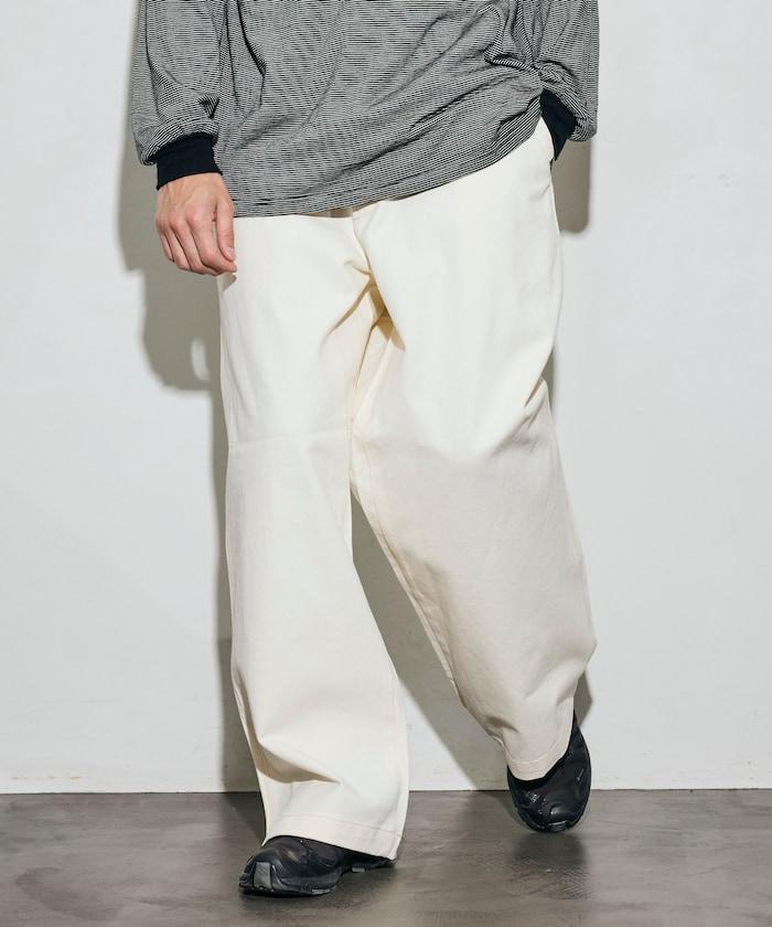 聯名 SMU PT-20 DENIM WIDE WORK PANTS 闊腿工裝褲