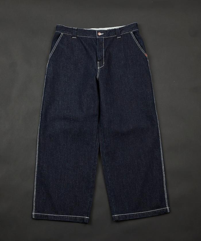聯名 SMU PT-20 DENIM WIDE WORK PANTS 闊腿工裝褲