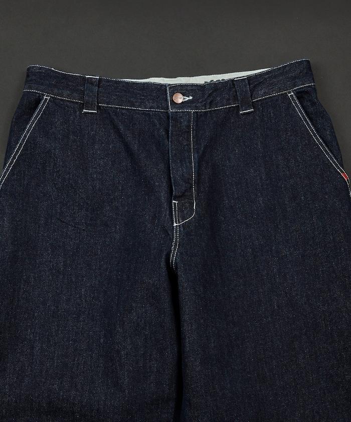 聯名 SMU PT-20 DENIM WIDE WORK PANTS 闊腿工裝褲
