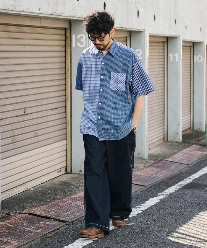 聯名 SMU PT-20 DENIM WIDE WORK PANTS 闊腿工裝褲