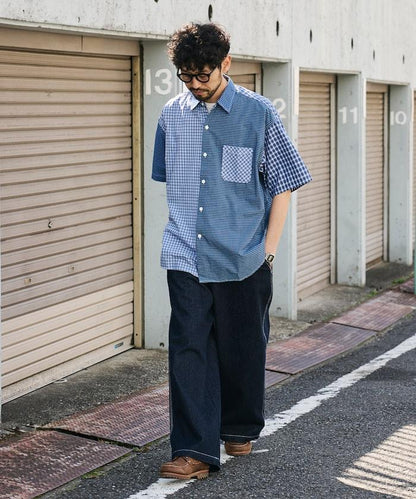 聯名 SMU PT-20 DENIM WIDE WORK PANTS 闊腿工裝褲