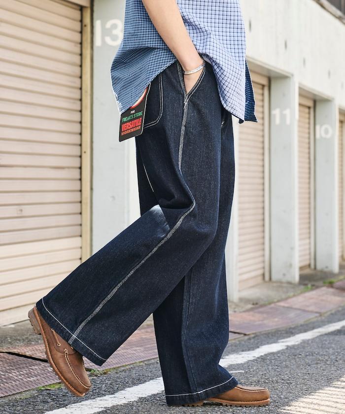 聯名 SMU PT-20 DENIM WIDE WORK PANTS 闊腿工裝褲