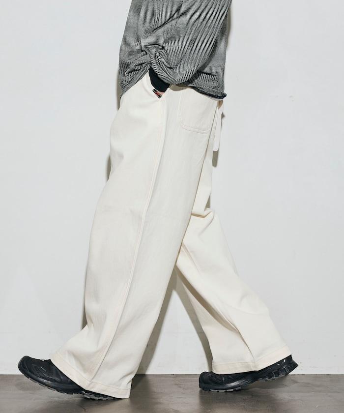 聯名 SMU PT-20 DENIM WIDE WORK PANTS 闊腿工裝褲