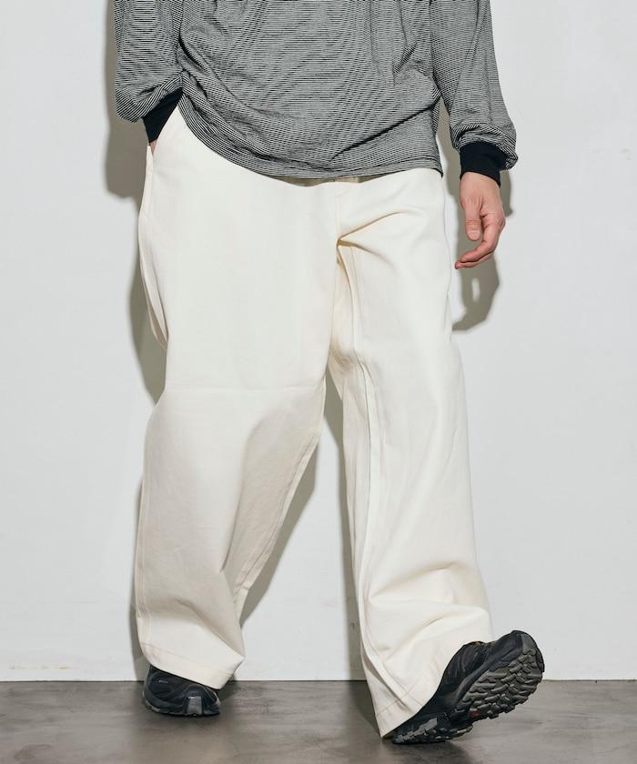 聯名 SMU PT-20 DENIM WIDE WORK PANTS 闊腿工裝褲