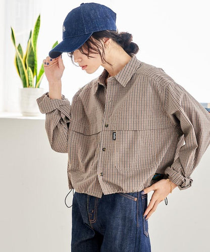 漁夫口袋 長袖襯衫