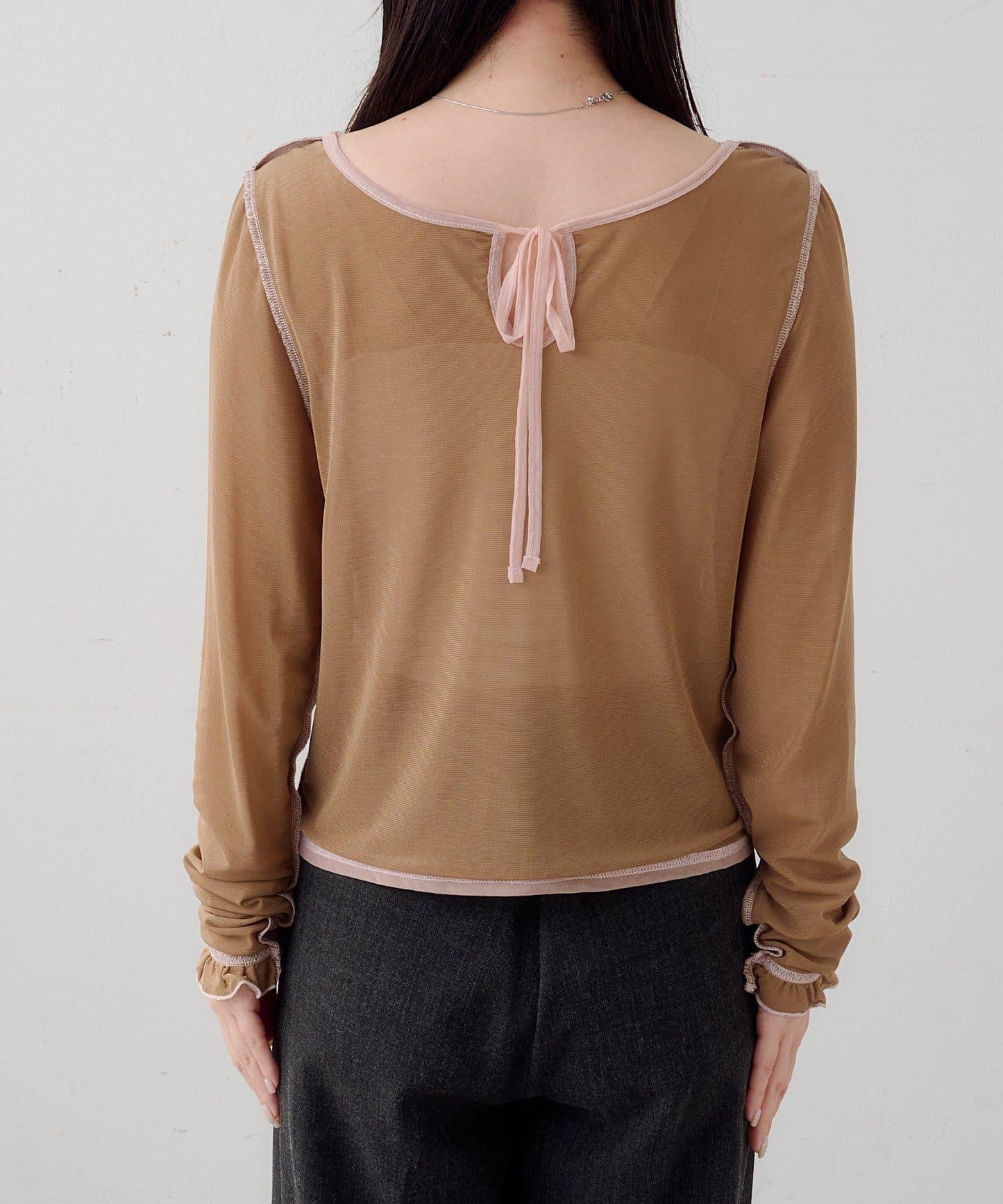 透感前後兩穿 雙面可穿 上衣 B款