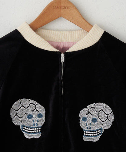 SNAKE & SKULL 圖案 短款 SOUVENIR JACKET 夾克