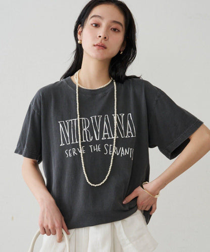 NIRVANA印花T恤