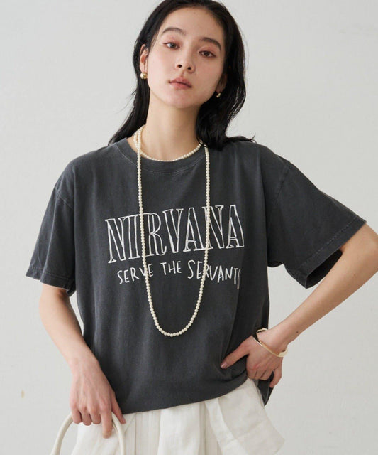 NIRVANA印花T恤