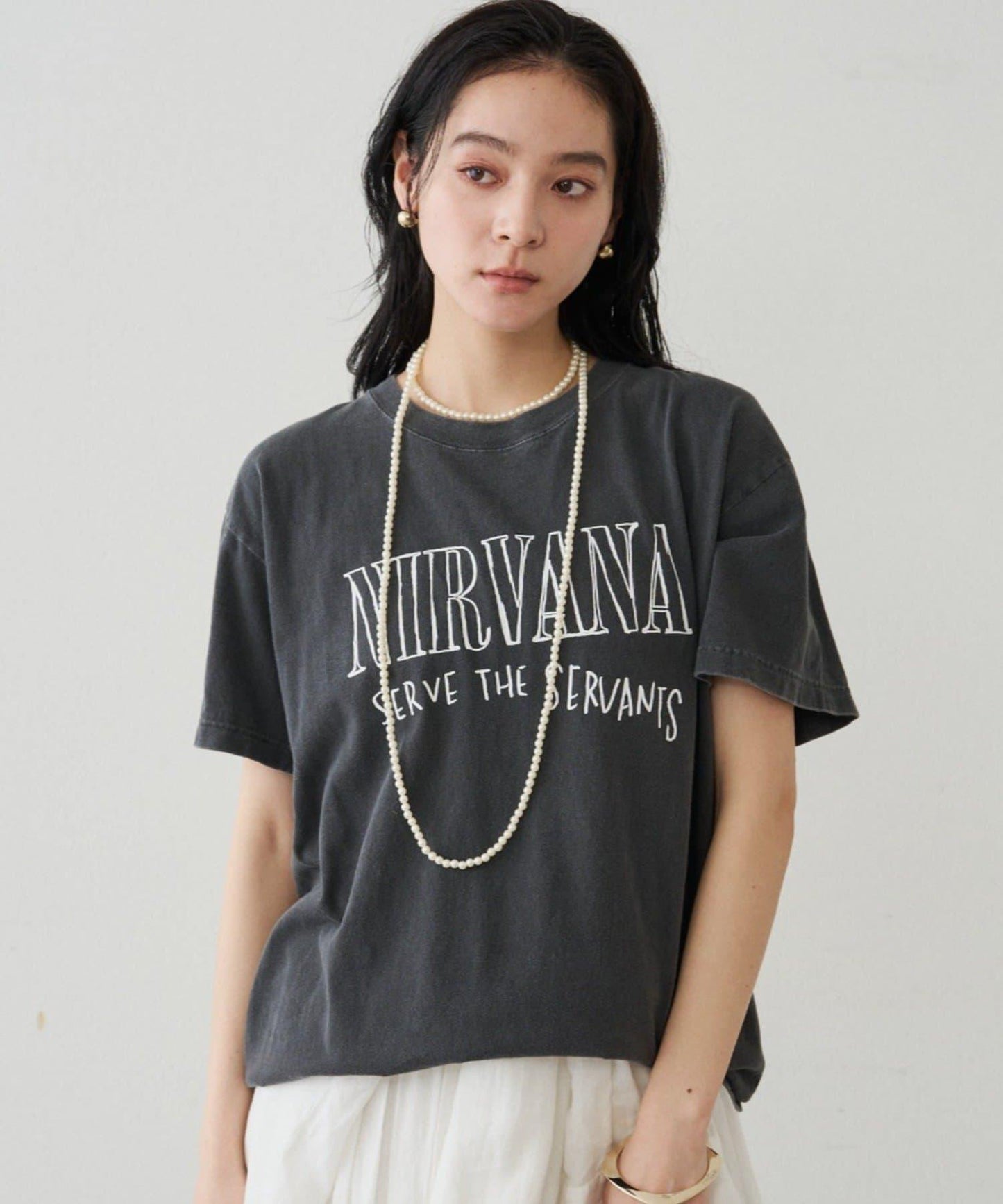 NIRVANA印花T恤