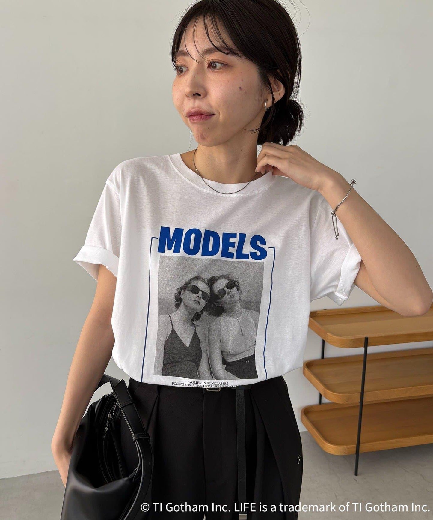 GOOD ROCK SPEED MODELS PHOTO 印花T恤