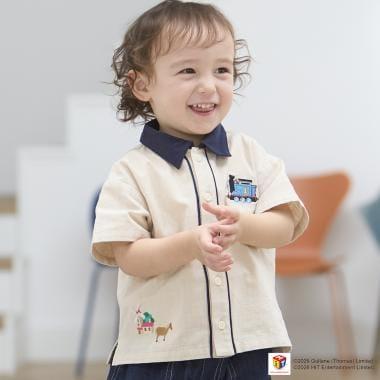 きかんしゃトーマス（托馬斯和朋友們） 織布短袖襯衫