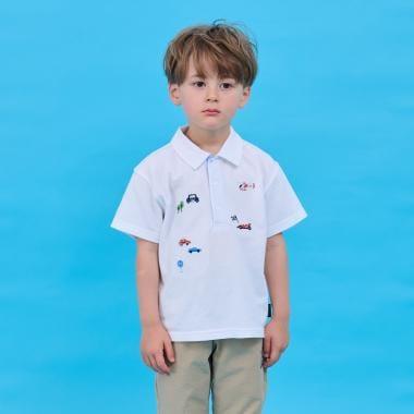 交通工具刺繡 短袖POLO衫