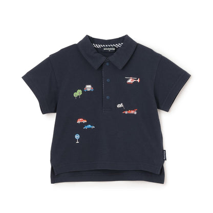 交通工具刺繡 短袖POLO衫