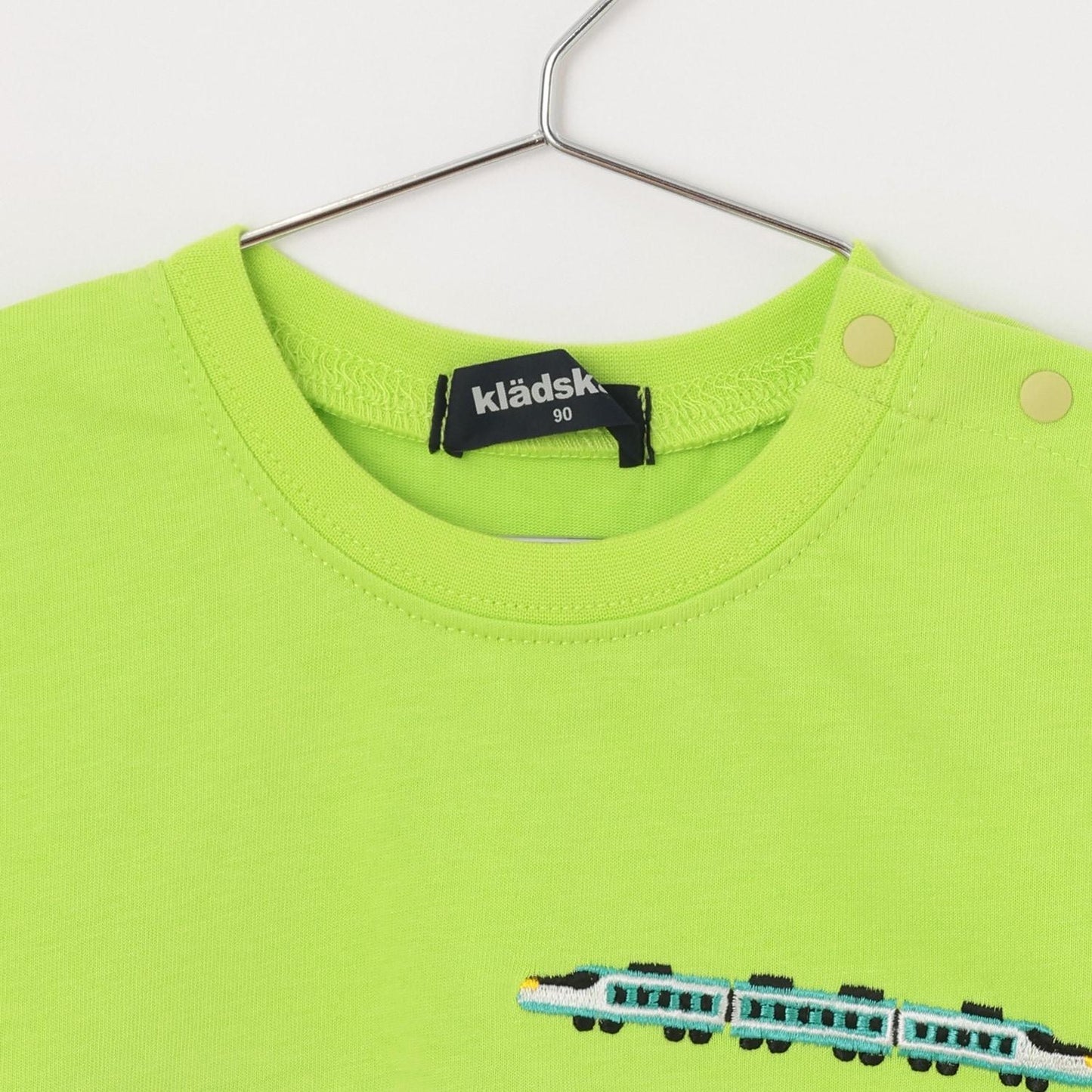 電車刺繡拼接短袖T恤