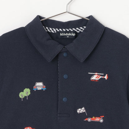 交通工具刺繡 短袖POLO衫