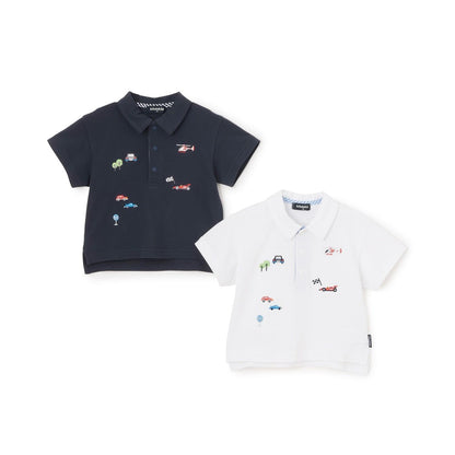 交通工具刺繡 短袖POLO衫