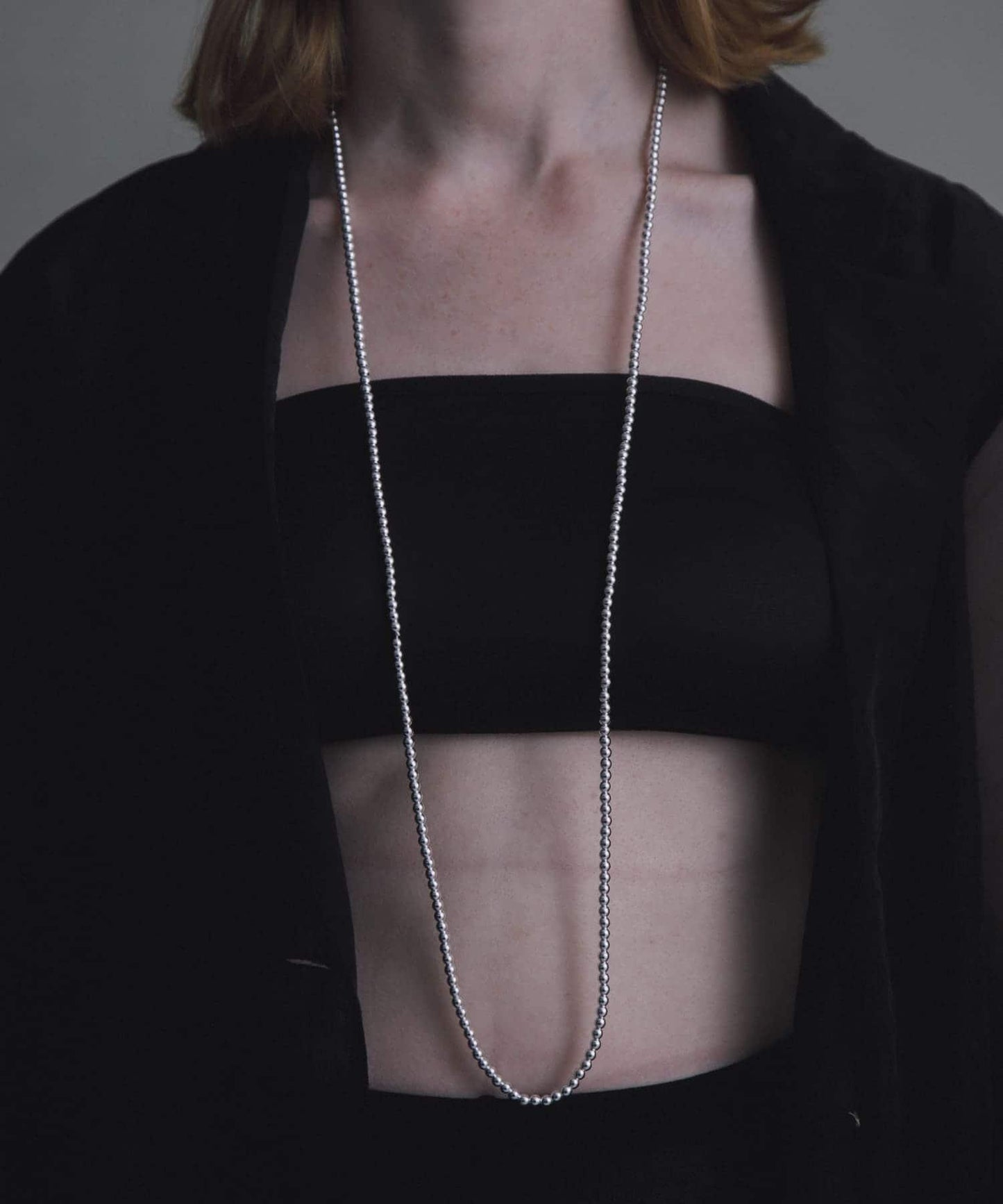 decor『デコール』 HEMATITE 4MMBALL NECKLACE 項鍊