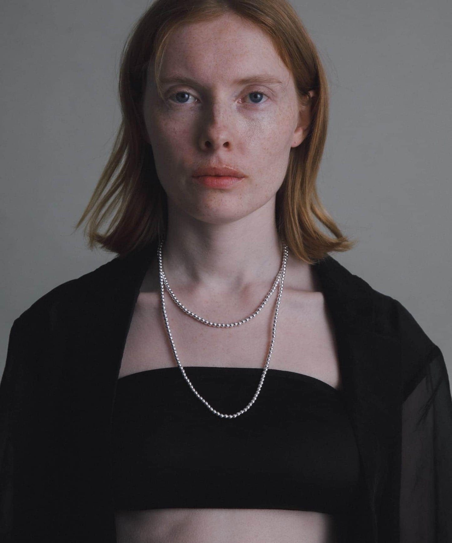 decor『デコール』 HEMATITE 4MMBALL NECKLACE 項鍊