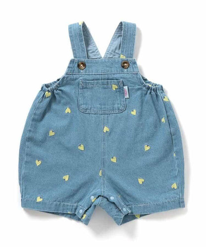 Bpop 滿版刺繡 揹帶褲
