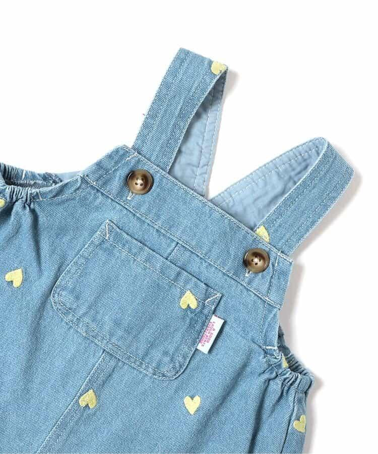 Bpop 滿版刺繡 揹帶褲
