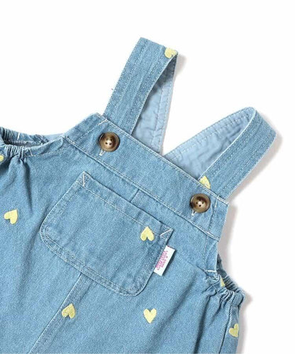 Bpop 滿版刺繡 揹帶褲