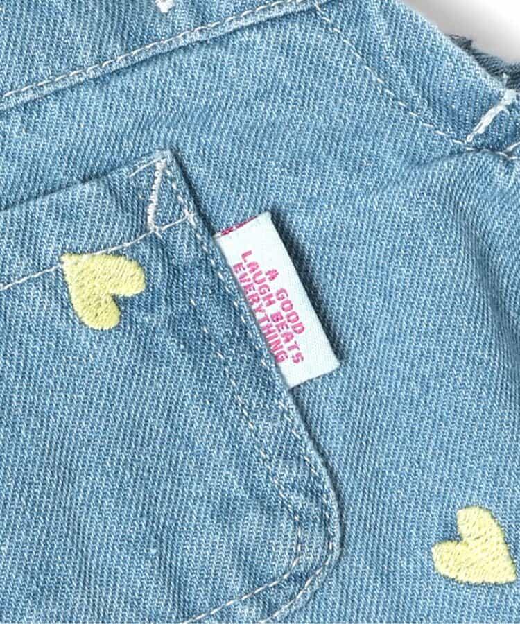 Bpop 滿版刺繡 揹帶褲