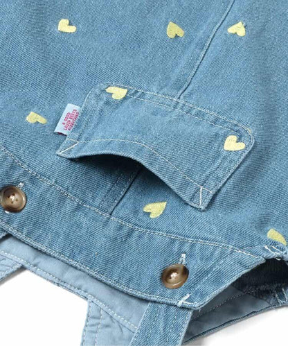Bpop 全面刺繡圖案 揹帶裙
