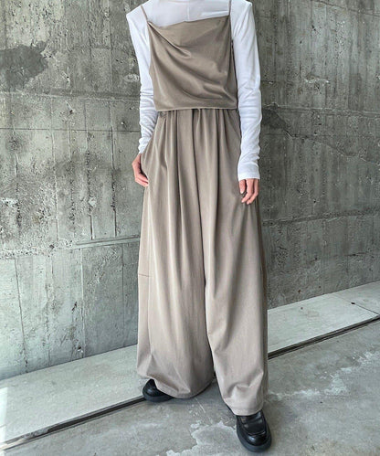 Cupro jersey wide pants 褲子