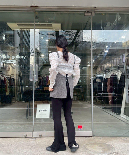 Tweedy 露背設計 上衣 halter bustier