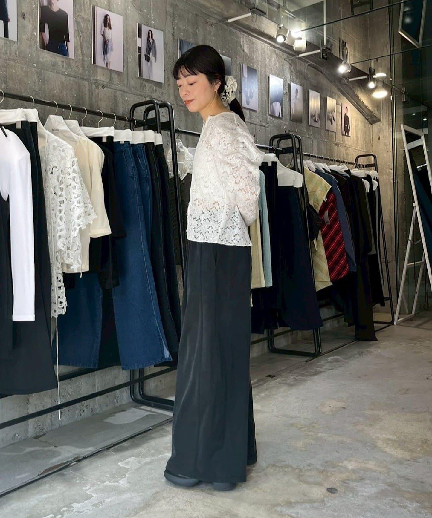Cupro jersey wide pants 褲子
