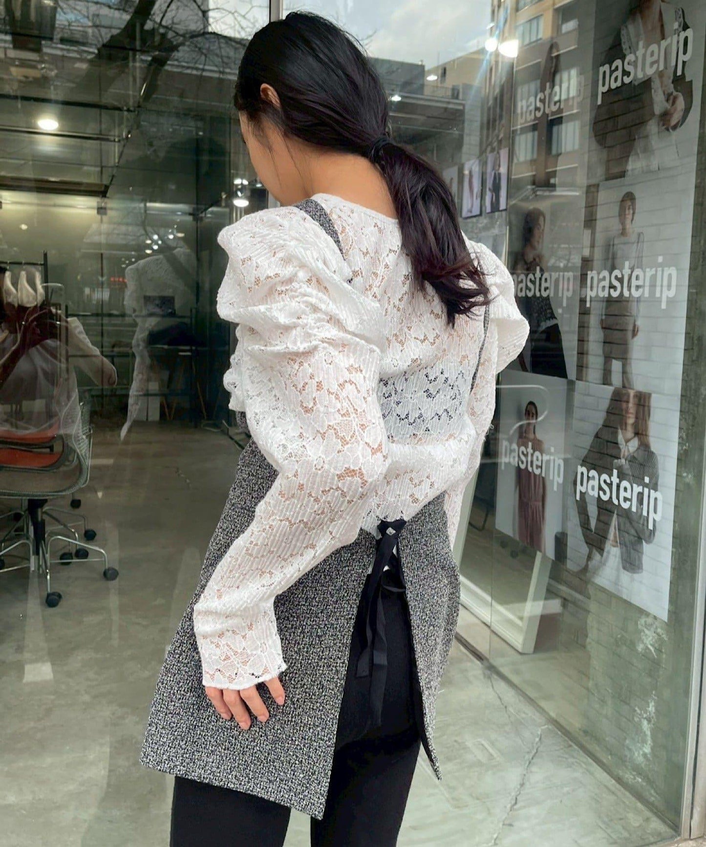Tweedy 露背設計 上衣 halter bustier