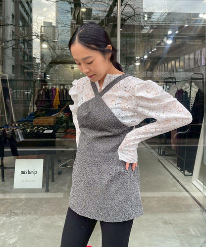 Tweedy 露背設計 上衣 halter bustier