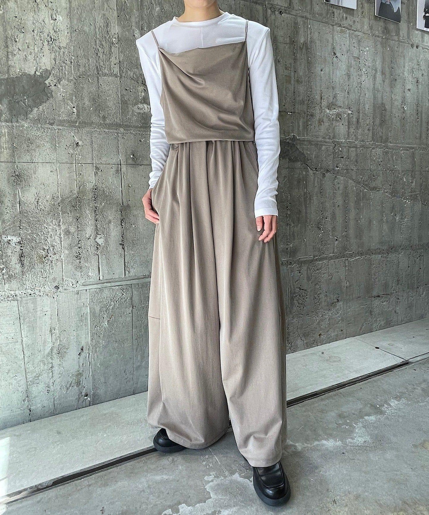 Cupro jersey wide pants 褲子