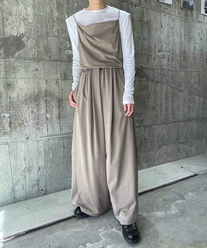 Cupro jersey wide pants 褲子