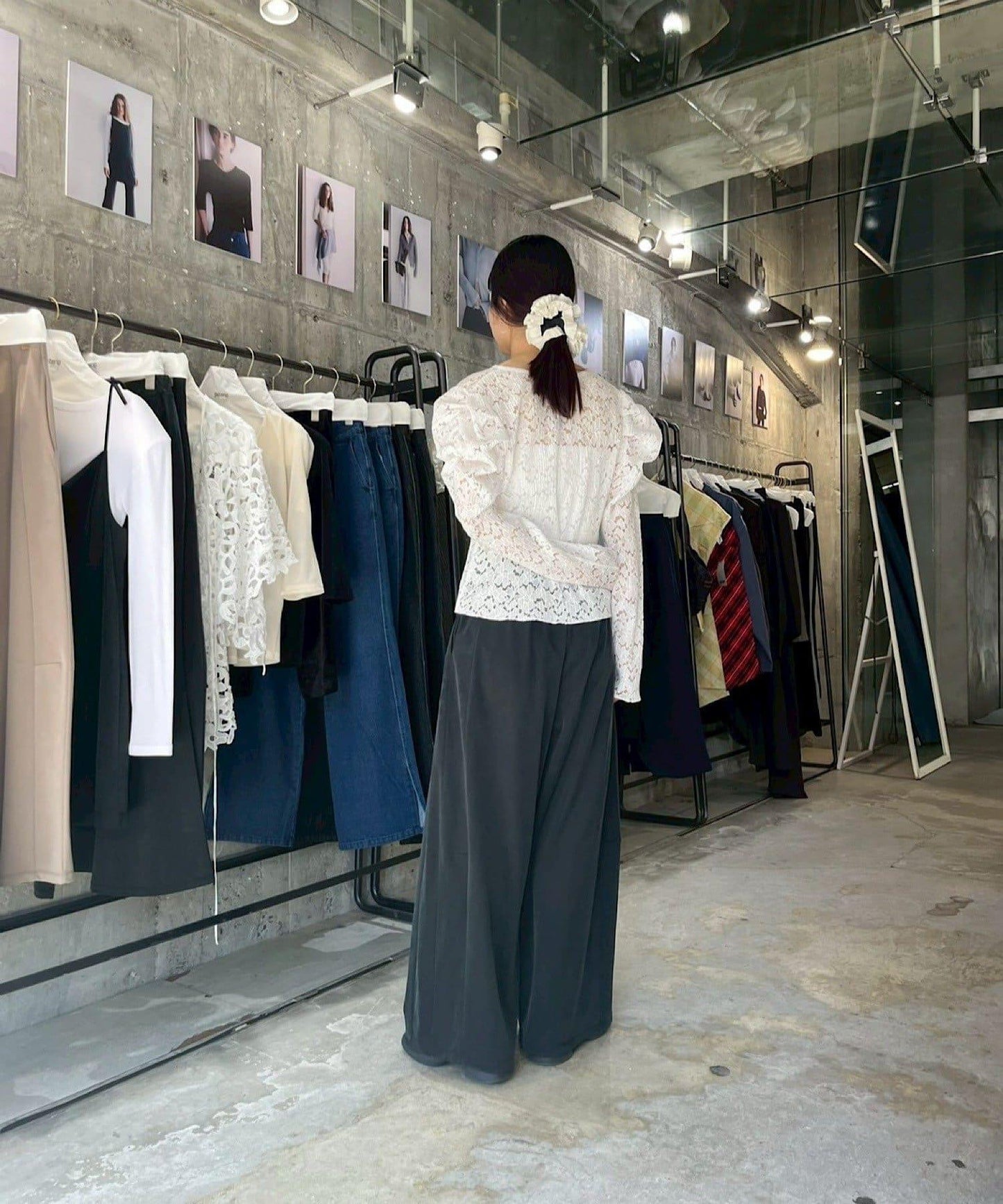 Cupro jersey wide pants 褲子