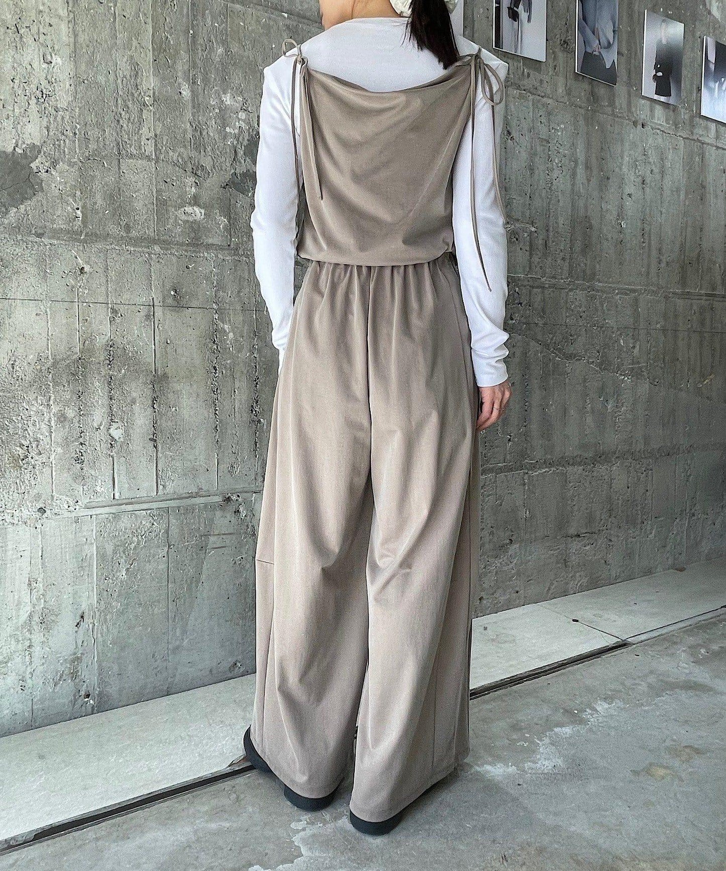 Cupro jersey wide pants 褲子