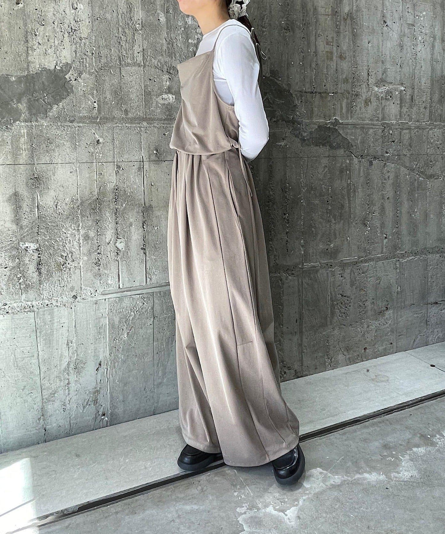 Cupro jersey wide pants 褲子