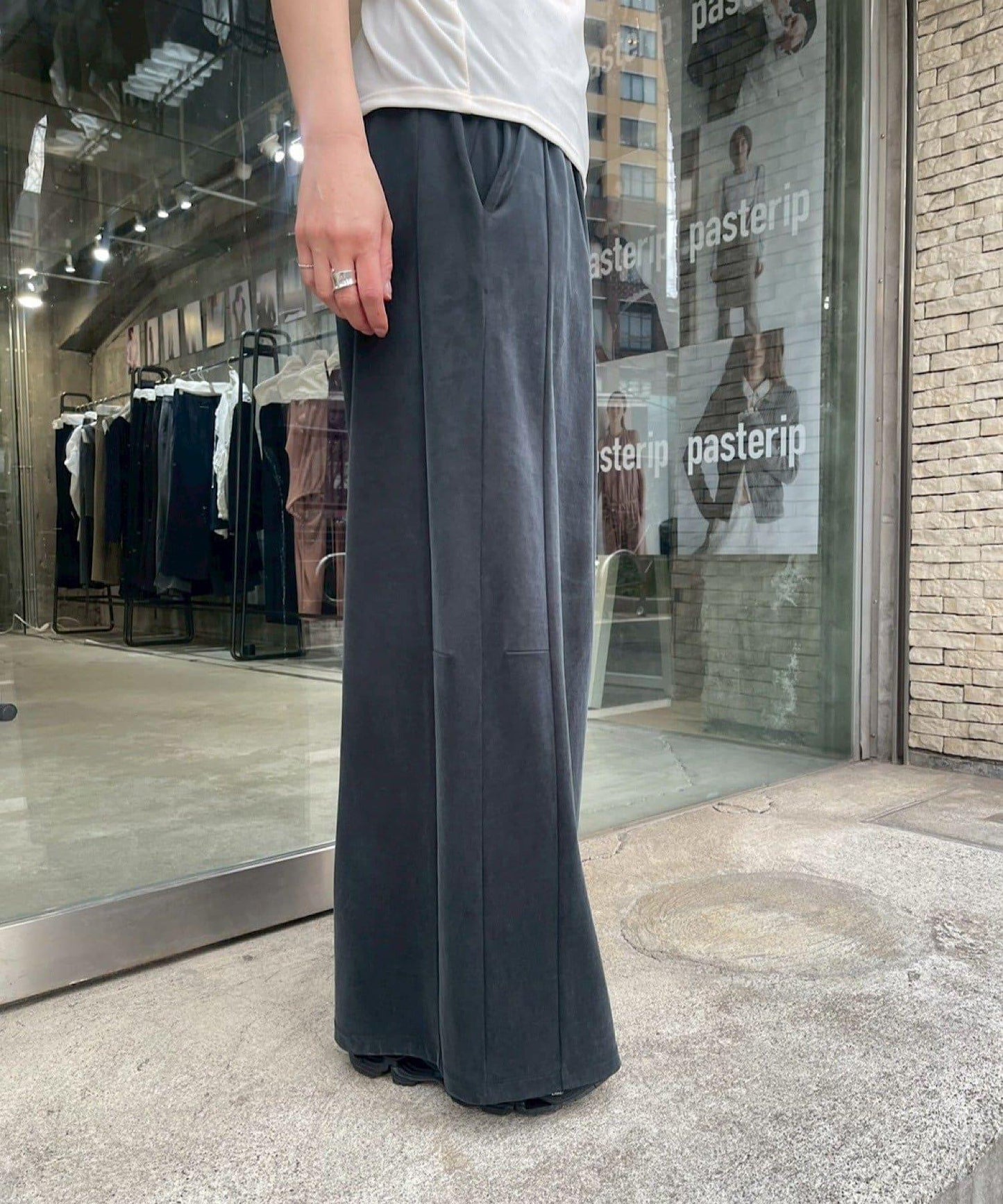 Cupro jersey wide pants 褲子