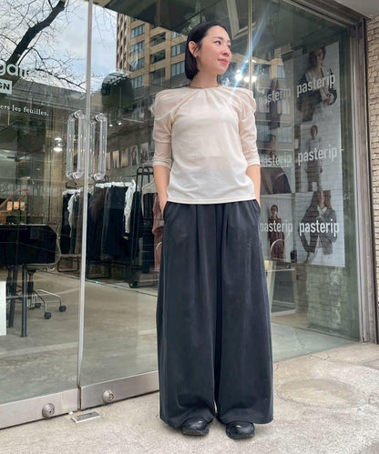 Cupro jersey wide pants 褲子