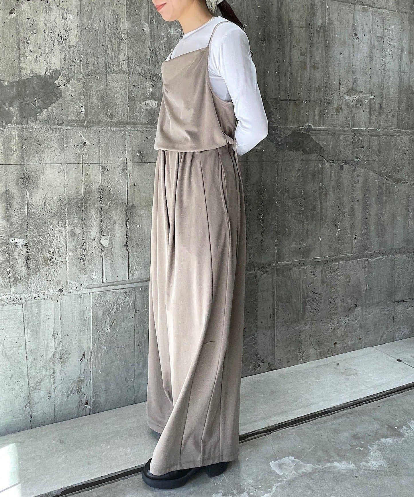 Cupro jersey wide pants 褲子