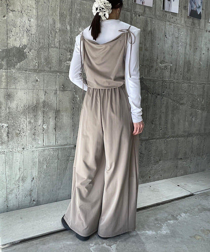Cupro jersey wide pants 褲子