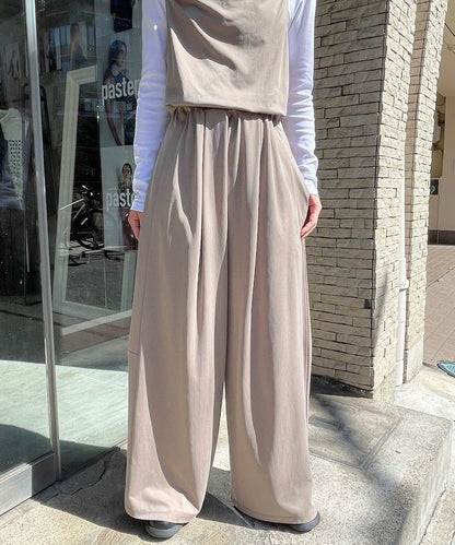 Cupro jersey wide pants 褲子