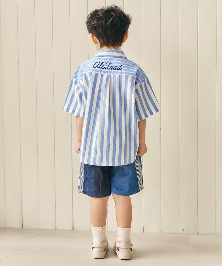 リンク 條紋格子襯衫