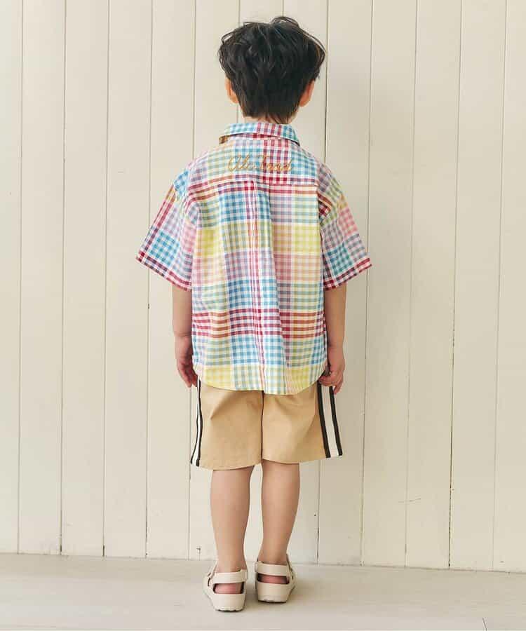 リンク 條紋格子襯衫