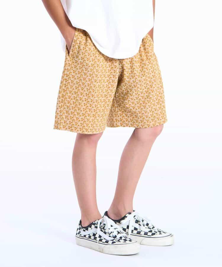 提花針織 五分褲