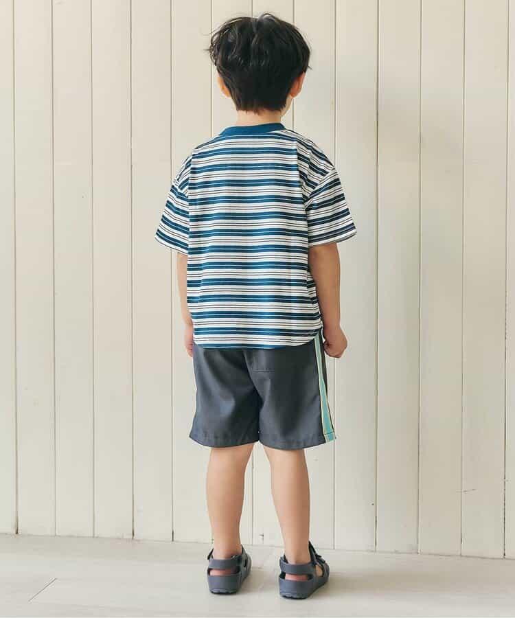 褶飾五分短褲