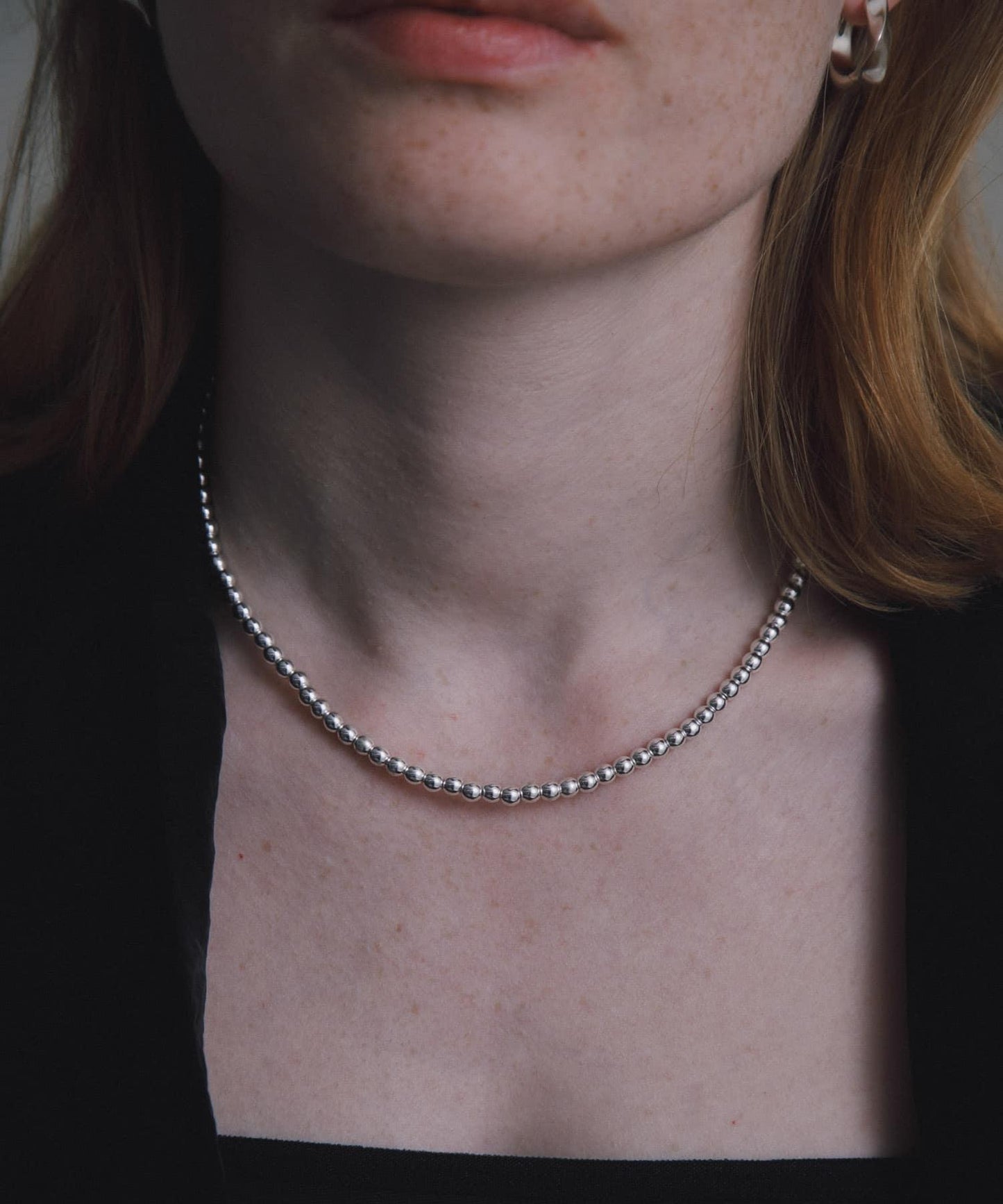 decor『デコール』 HEMATITE 4MM BALL CHOKER 項圈項鍊