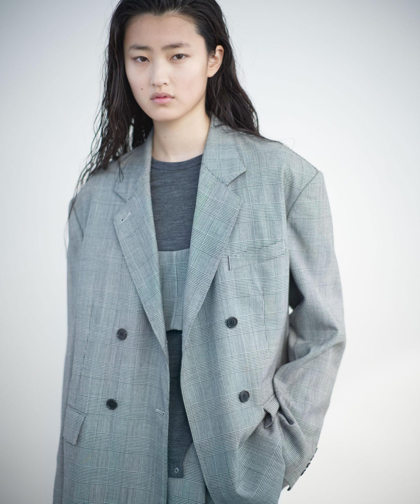 new basic HIGH TWIST WOOL 高捻羊毛束胸上衣