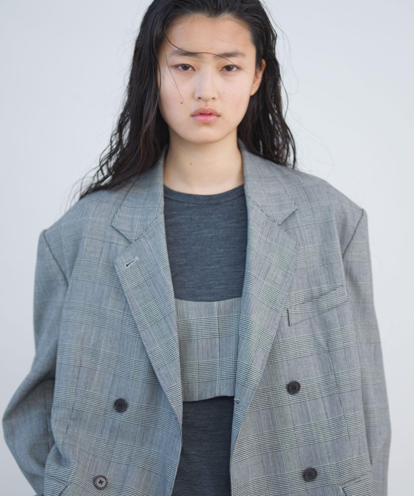 new basic WASHABLE WOOL CONTOUR TOP 上衣